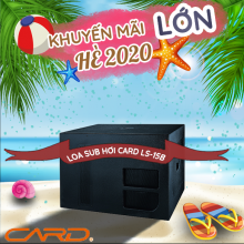 Loa Sub điện CARD Ls-15B chính hãng, nâng tầm bộ karaoke phòng lớn