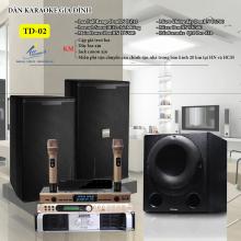 Dàn karaoke gia đình TD02 cho phòng 30m2