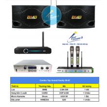 Dàn karaoke gia đình 20-07: Loa BMB kết hợp Vang liền công suất CARD