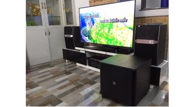 Lắp đặt dàn karaoke gia đình chính hãng của anh Nhã Tân Phú