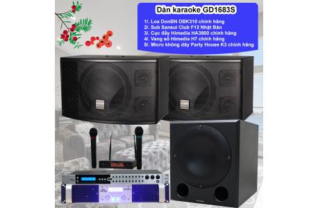 Dàn karaoke gia đình GD1683S chính hãng giá rẻ (Kèm Sub Trầm)
