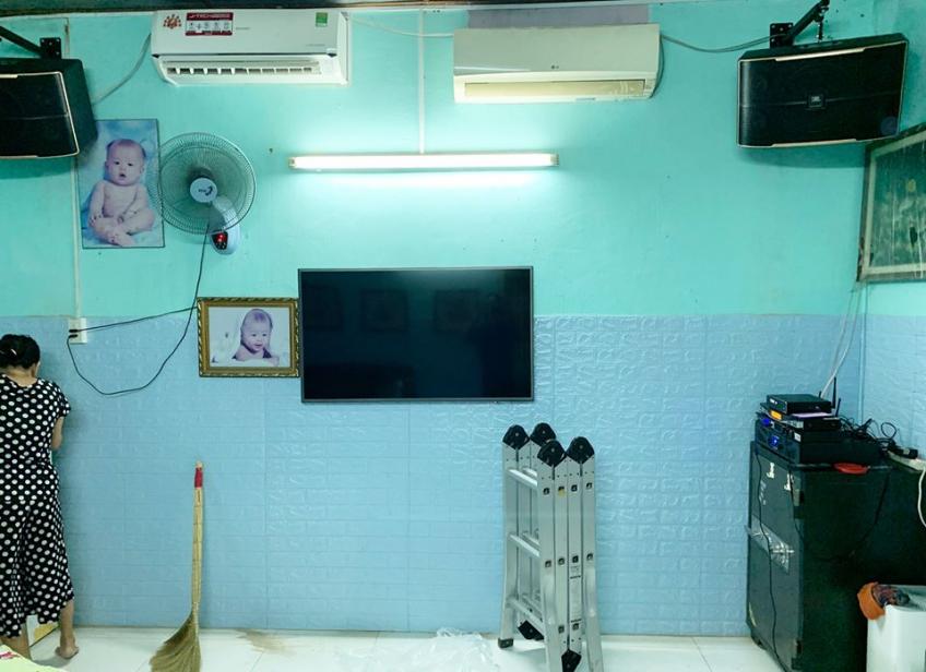LẮP DÀN KARAOKE JBL PASION MỸ TRÁNH COVID19 CHO ANH VIỆT CỦ CHI