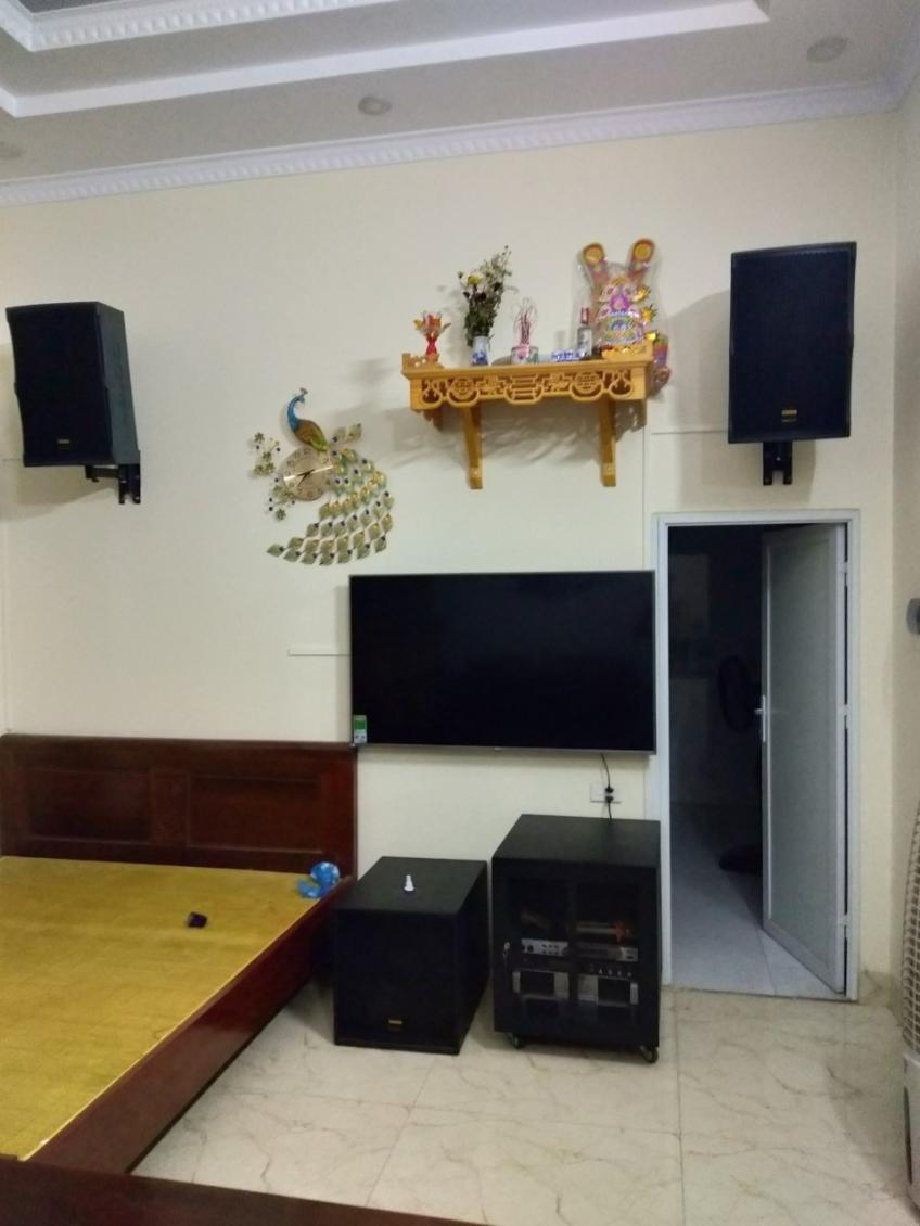 Topsound cung cấp thiết bị và lắp đặt bộ dàn karaoke cho anh Chính ở Quốc Oai
