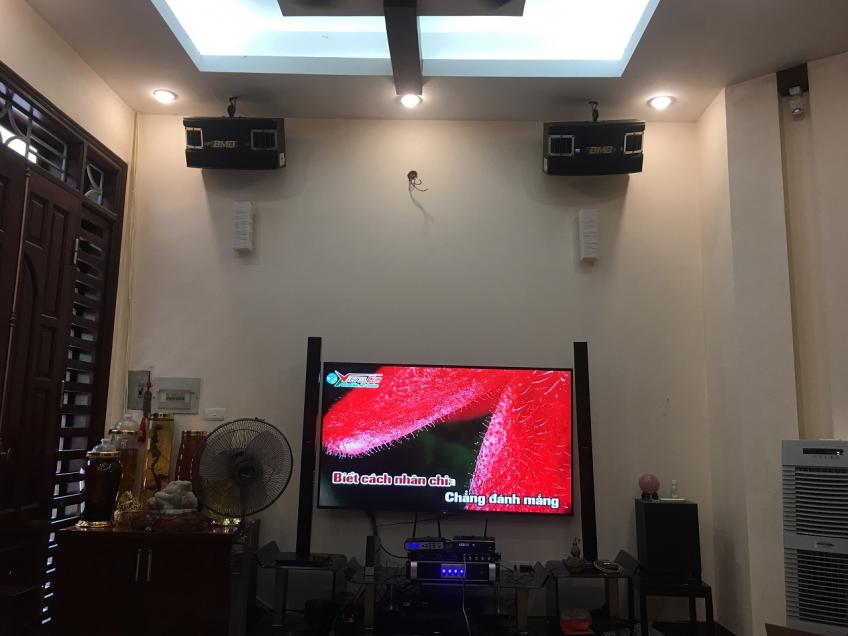 Bộ dàn karaoke gia đình cao cấp cho anh Tuấn ở Cầu Giấy, Hà Nội