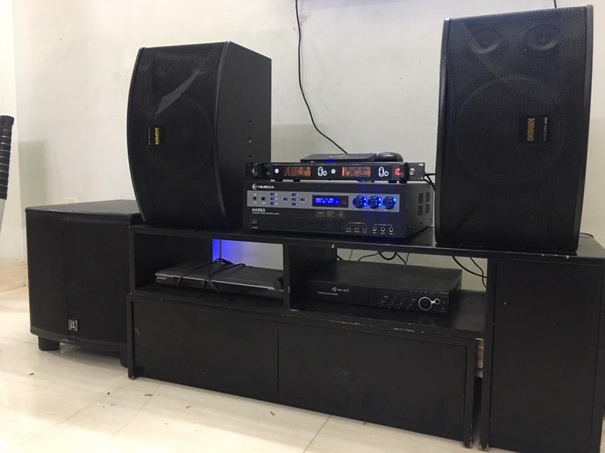 Lắp đặt dàn karaoke gia đình chính hãng của anh Long Bình Tân HCM