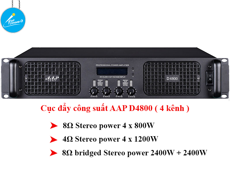 Cục đẩy công suất AAP D4800 ( 4 kênh )